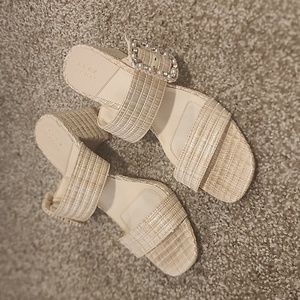 Alex Marie Raffia Mule Sandal